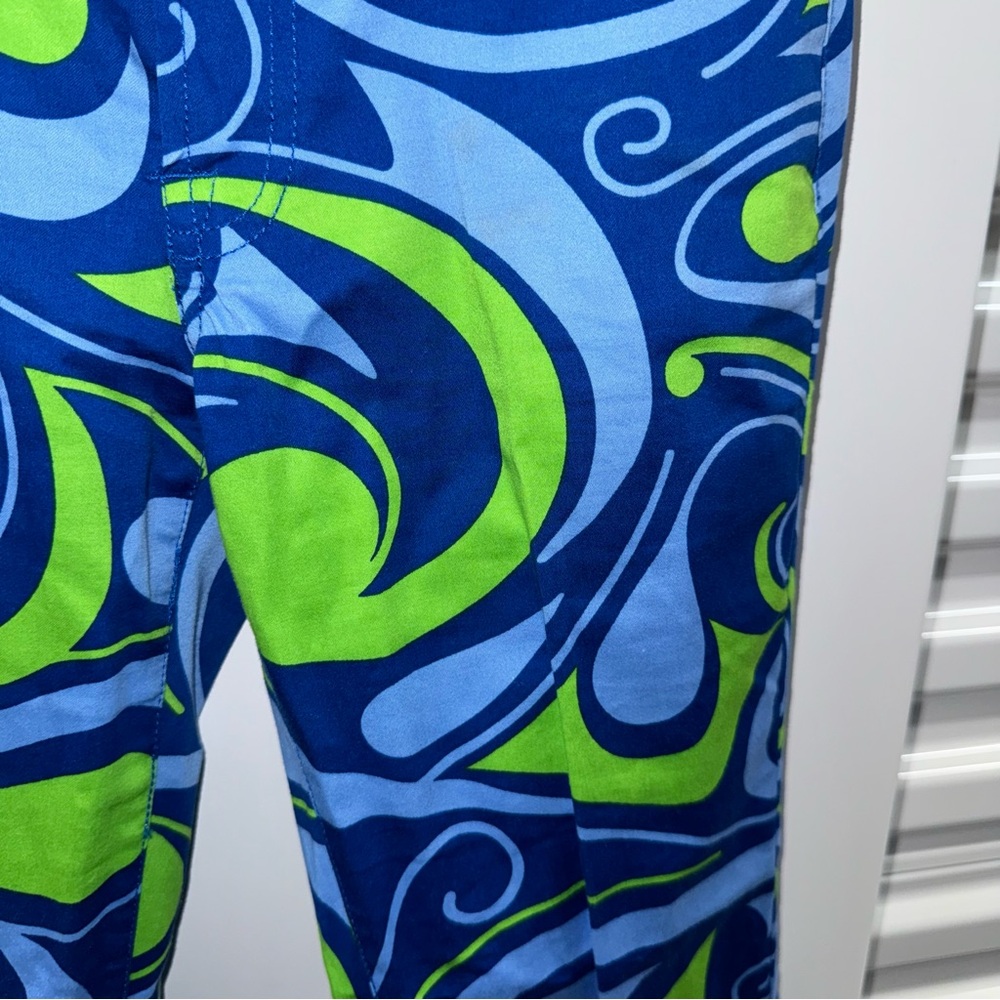 Loudmouth Vibrant Blue and Green Ladies Pants - Picture 4 of 9